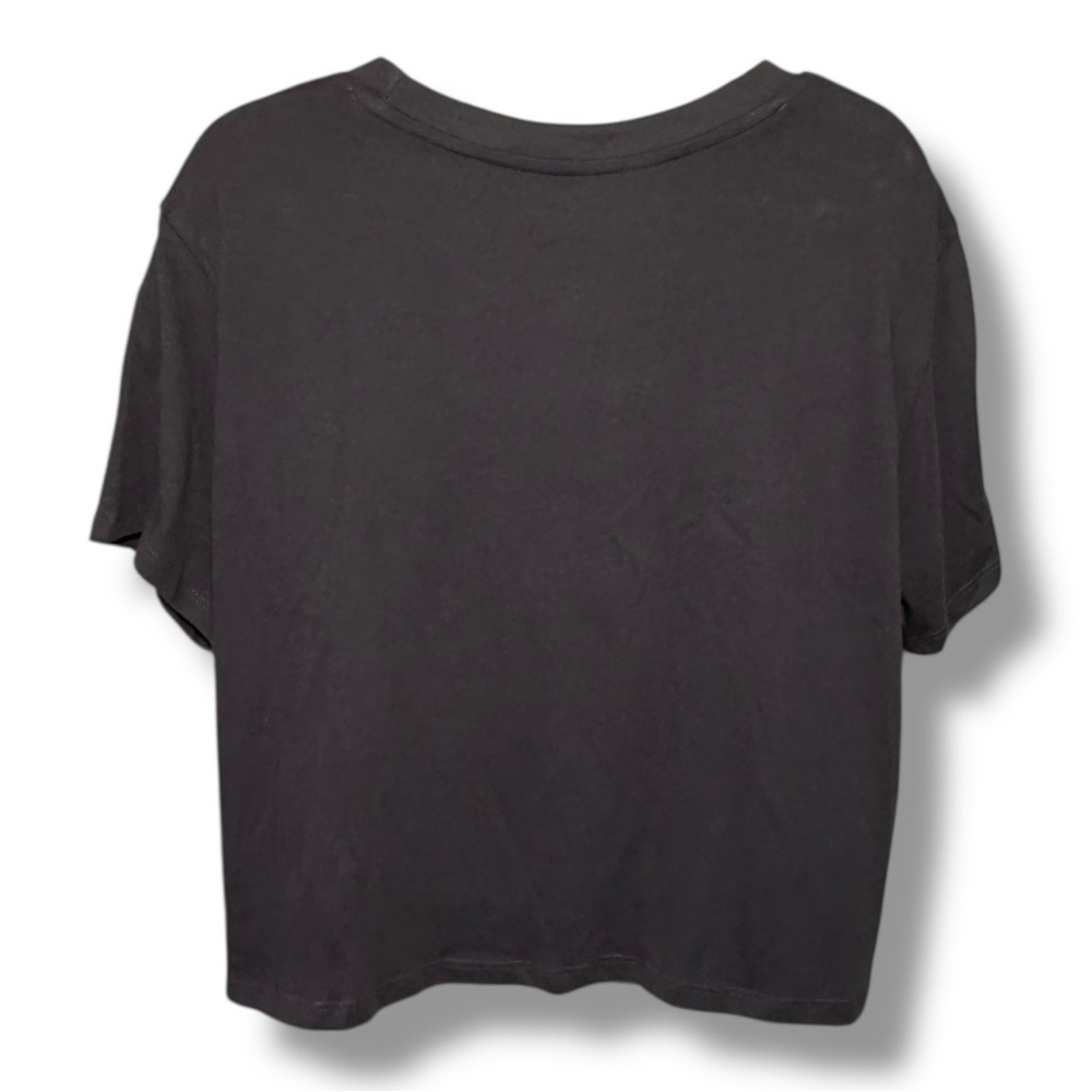 Pura Vida Women’s Wave Logo Crop Tee Gray Size XL - Picture 2 of 6